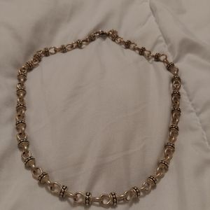 Silver metal necklace